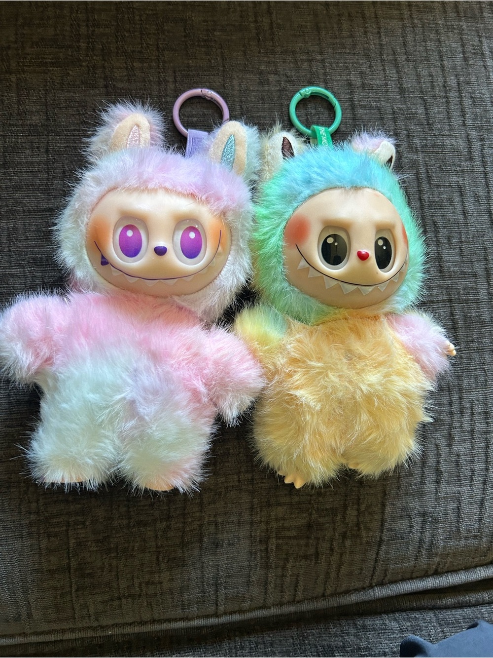 Labubu monsters - Pastel Pink & Pastel Yellow Plush